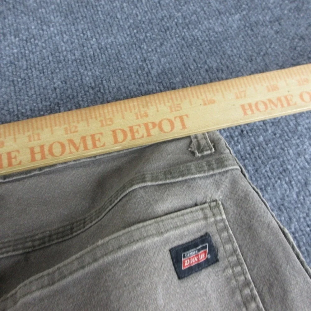 VINTAGE Dickies Jeans Men 32x31 Green‎ Straight Carpenter Distressed Work Y2K *